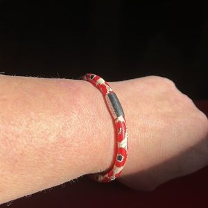 Brighton Poppy leather bracelet easy on